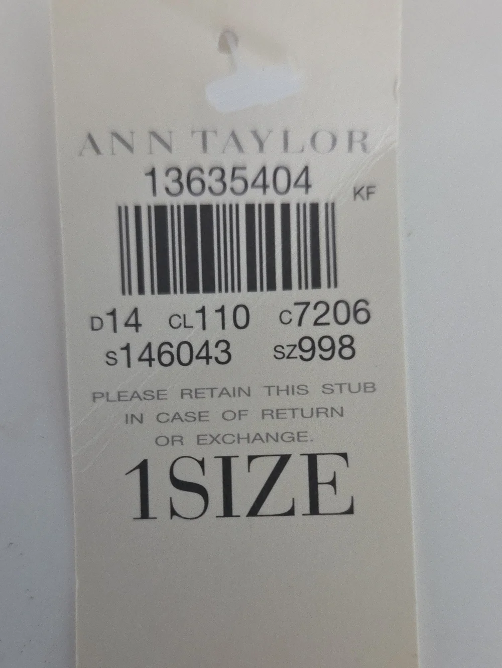 Ann Taylor 100% Cashmere Cream Scrarf NWT